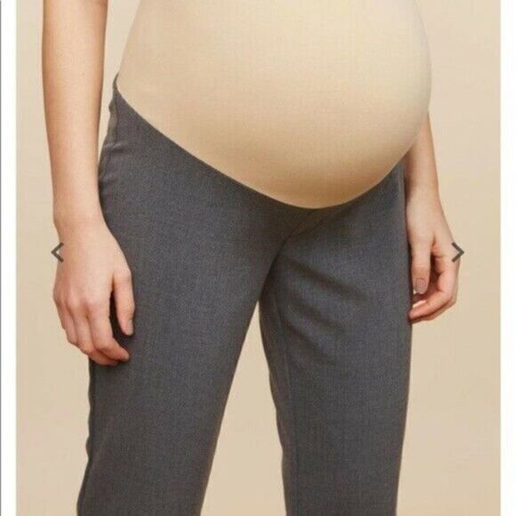 Motherhood Maternity Gray Flare Stretch Pants NWOT - Picture 6 of 9